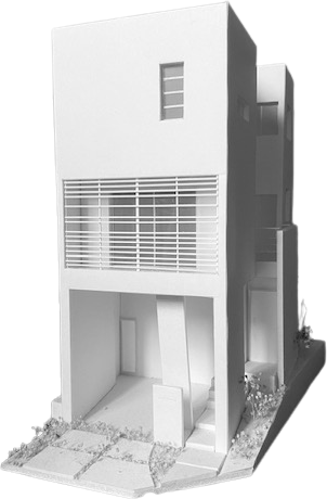 建築模型(側面・ボリューム)